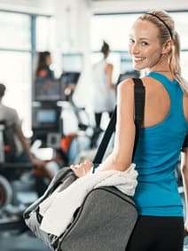 Happy Gym girl