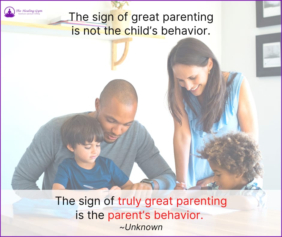 The sign of great parenting